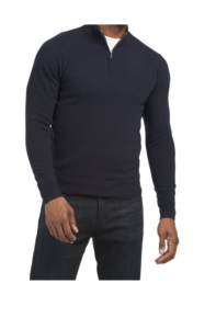 Image of sale on Merino Cashmere Quarter Zip Sweater