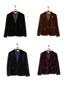 Image of sale on Peak Lapel Velvet Blazer
