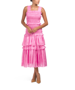 Image of sale on Sheen Smocked Maxi Dress