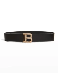 Image of sale on Kid’s Rhinestone Embellished B Logo Belt, Size 4-6