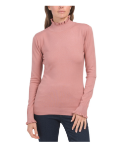Image of sale on Ruffle Trimmed Sweater