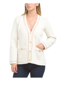 Image of sale on Chain Trim Cardigan