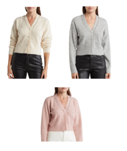 Image of sale on Faux Pearl Embellished Cardigan