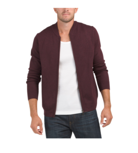 Image of sale on Merino Wool Full Zip Sweater