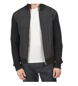 Image of sale on Long Sleeve Mock Neck Front Quilted Zip Up Jacket