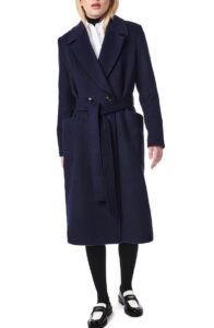 Image of sale on Belted Wool Blend Longline Coat