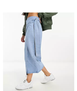 Image of sale on Jaspre Midaxi Skirt in Denim