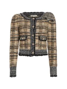 Image of sale on Chantria Cropped Tweed Cardigan