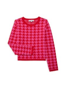 Image of sale on ​girl’s Everly Houndstooth Sweater