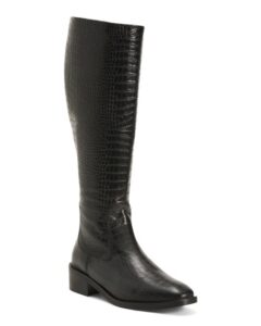 Image of sale on Leather Clara Croc Boots