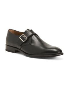 Image of sale on Leather Monk Strap Loafers