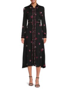 Image of sale on Miramar Floral Midi Shirtdress
