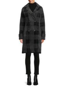 Image of sale on Birmania Plaid Jacquard Overcoat