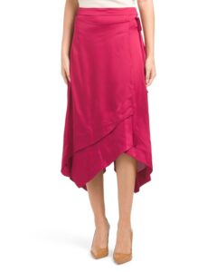 Image of sale on Satin Wrap Skirt