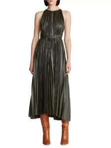 Image of sale on Noah Vegan Leather Midi-dress