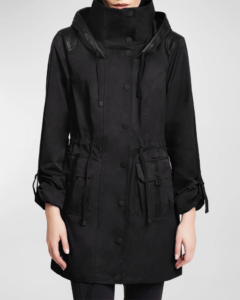 Image of sale on Solid Hooded Anorak Jacket