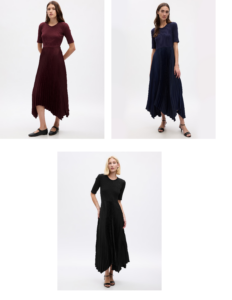 Image of sale on Satin Pleated Midi Dress