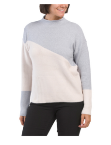Image of sale on Color Block Directional Rib Pullover