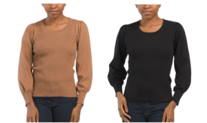 Image of sale on Round Neck Ribbed Sweater