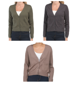 Image of sale on V-neck Long Sleeve Cardigan