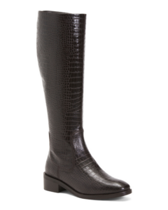 Image of sale on Leather Clara Croc Boots