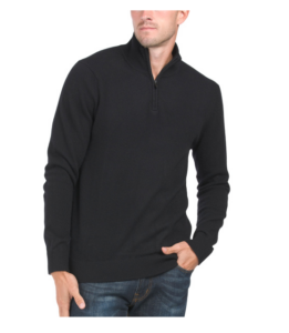 Image of sale on Cashmere Quarter Zip Sweater