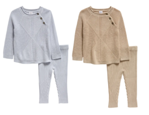 Image of sale on Essential Cotton Sweater & Knit Leggings Set