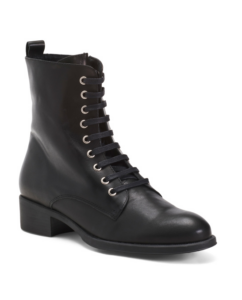 Image of sale on Leather Lace Up Booties