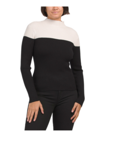 Image of sale on Color Block Ribbed Pullover