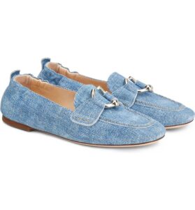 Image of sale on Sheryl Denim Moc Toe Loafer (women)