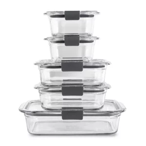 Image of sale on Rubbermaid Brilliance 10-pc. Glass Food Storage Container Set