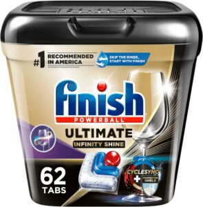 Image of sale on Finish Ultimate Plus Infinity Shine – 62 Count – Dishwasher Detergent Tablets