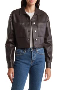 Image of sale on Faux Leather Jacket