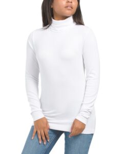 Image of sale on Ribbed Long Sleeve Turtleneck Top