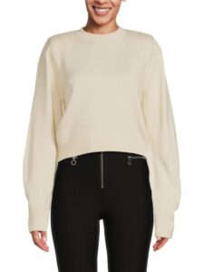 Image of sale on Cropped Crewneck Sweater