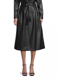 Image of sale on City Mist Vegan Leather Midi-skirt