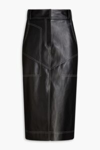Image of sale on Faux Leather Midi Pencil Skirt