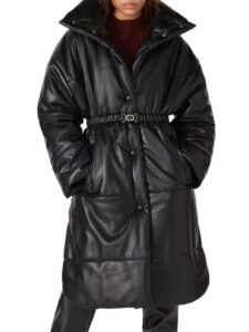 Image of sale on Eska Faux Leather Puffer Coat