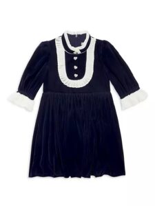 Image of sale on Little Girl’s & Girl’s Velvet Mini Dress