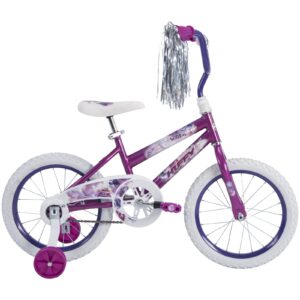 Image of sale on Huffy 16 In. Sea Star Kids Bike for Girls Ages 4 and Up, Child, Metallic Purple