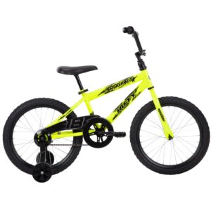 Image of sale on Huffy 18 In. Rock It Kids Bike for Boys Ages 4 and Up, Child, Neon Powder Yellow