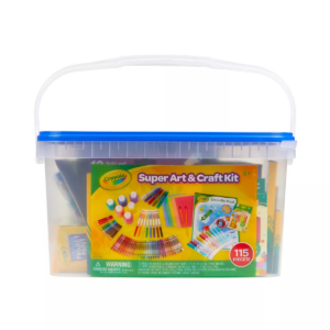 Image of sale on Crayola 115pc Kids’ Super Art & Craft Kit