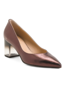 Image of sale on Leather Lynn Block Heels $99.99