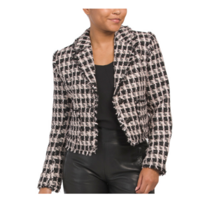 Image of sale on Fringed Tweed Blazer