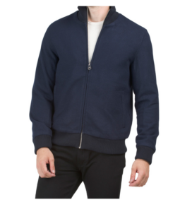 Image of sale on Wool Blend Full Zip Bomber Jacket