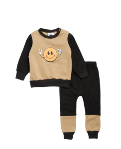 Image of sale on Smiley Sweatshirt & Sweatpants Set