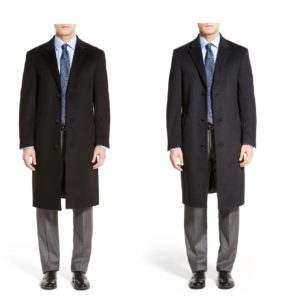 Image of sale on Sheffield Classic Fit Wool & Cashmere Overcoat