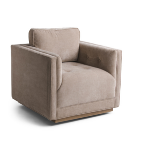 Image of sale on Elwood Herringbone Keira Swivel Accent Chair