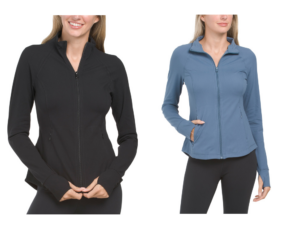Image of sale on Lux Full Zip Performance Cropped Jacket with Side Pockets