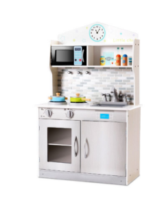 Image of sale on Costway Kids Wooden Pretend Cooking Playset Cookware Play Set Kitchen Toys Gift